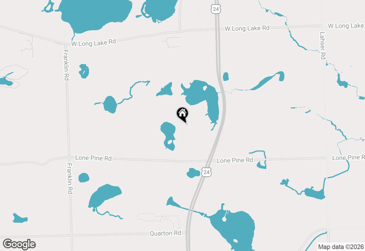 Map of 4712 Buckby Cross, Bloomfield Hills, MI 48302