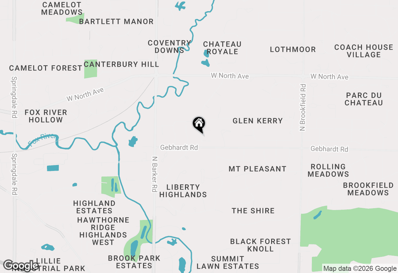 Map of 1775 Derrin Ln, Brookfield, WI 53045