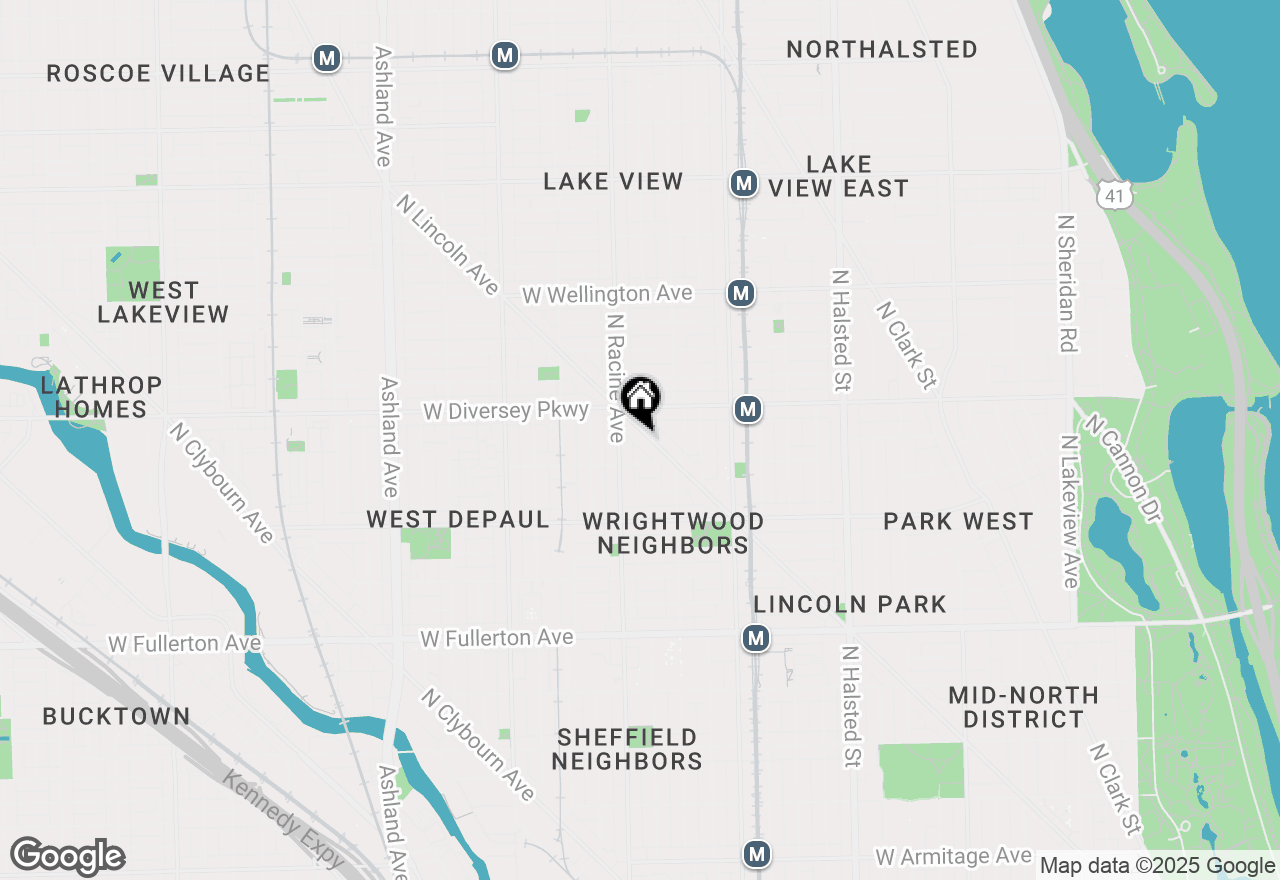 Map of 2744 N Lincoln Avenue #2, Chicago, IL 60614