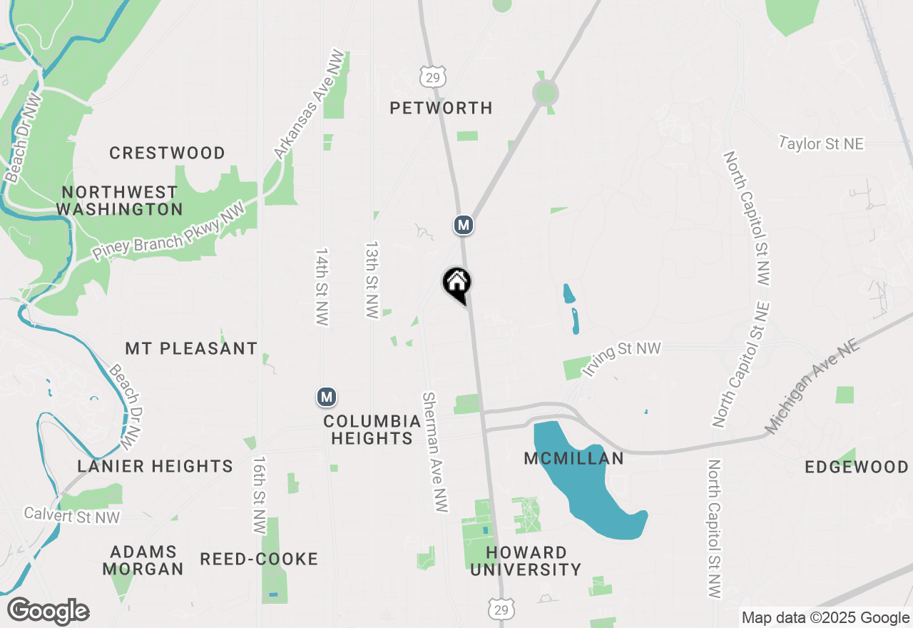 Map of 754 Park Road Nw #3, Washington, DC 20010
