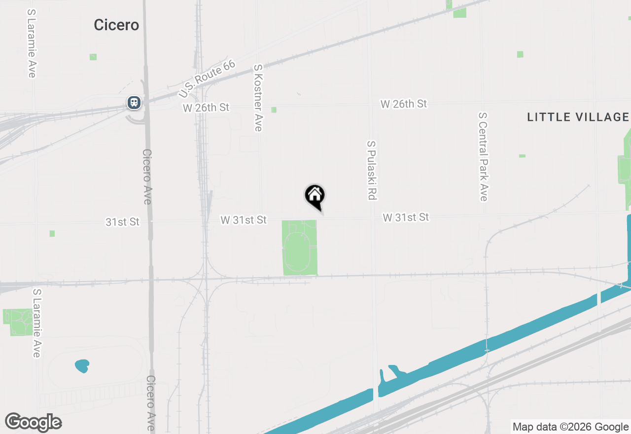 Map of 3056 S Keeler Avenue #2, Chicago, IL 60623