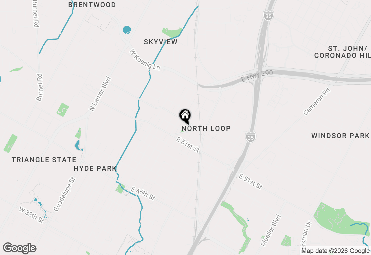 Map of 5203 Evans Ave #B, Austin, TX 78751
