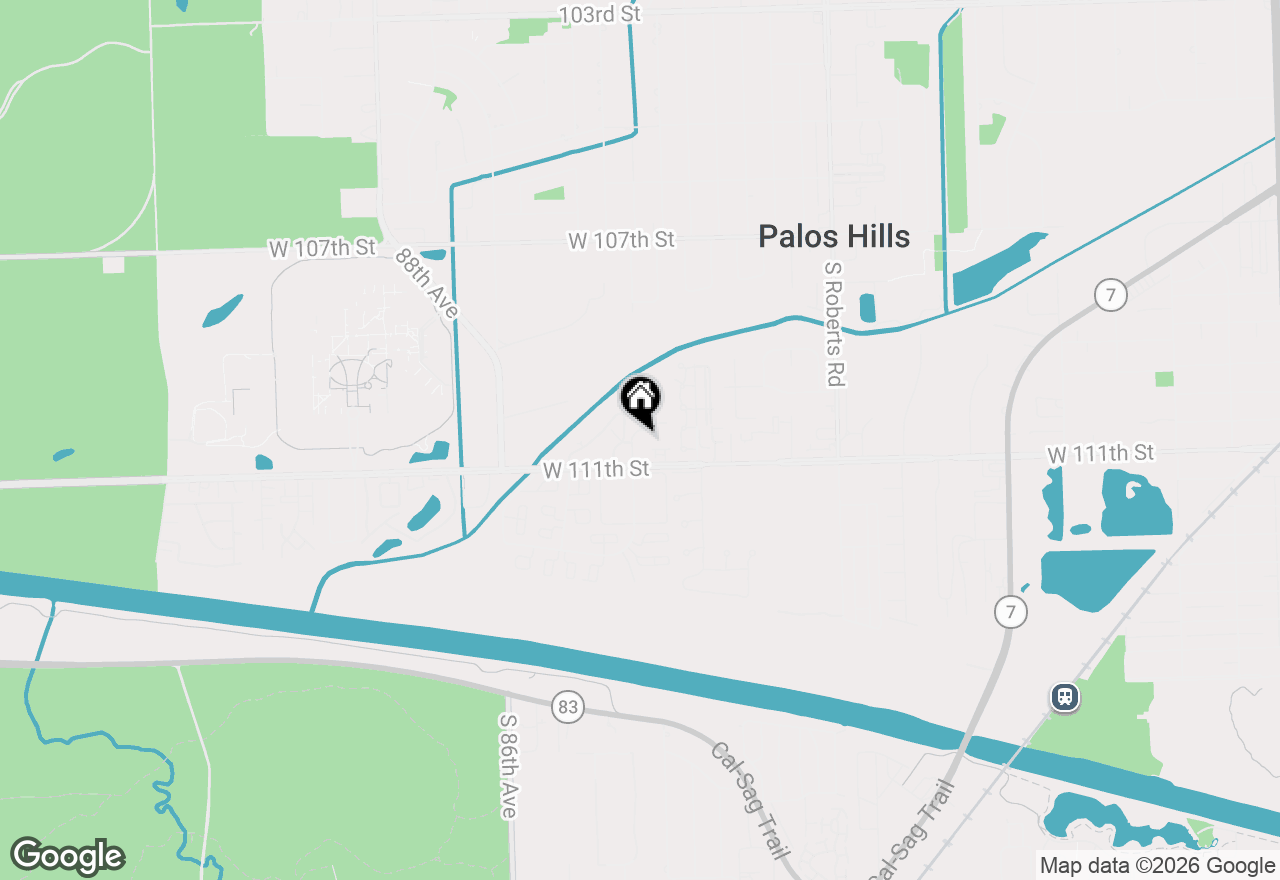 Map of 11031 S 84th Avenue, Palos Hills, IL 60465