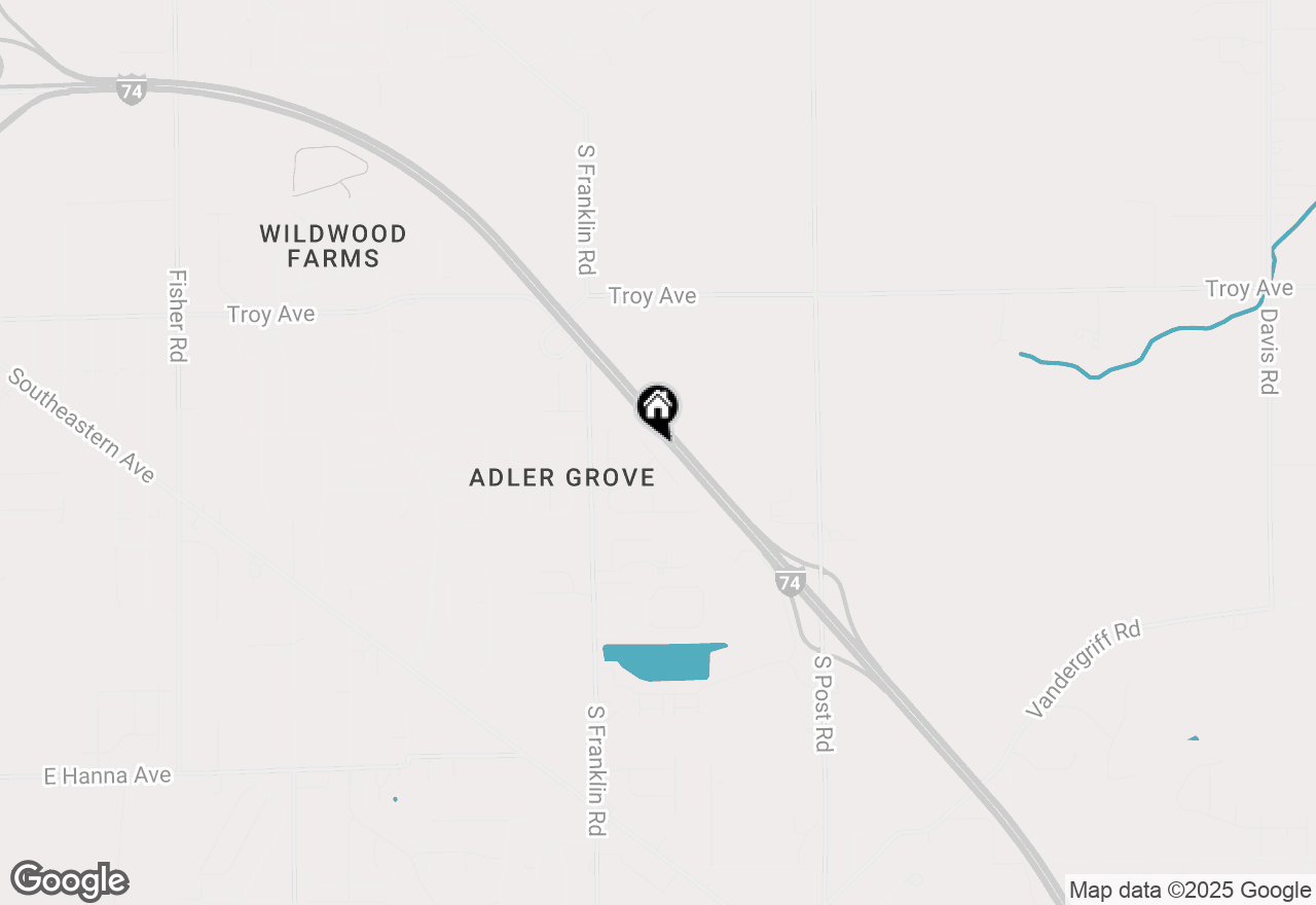 Map of 3307 Blue Ash Lane, Indianapolis, IN 46239