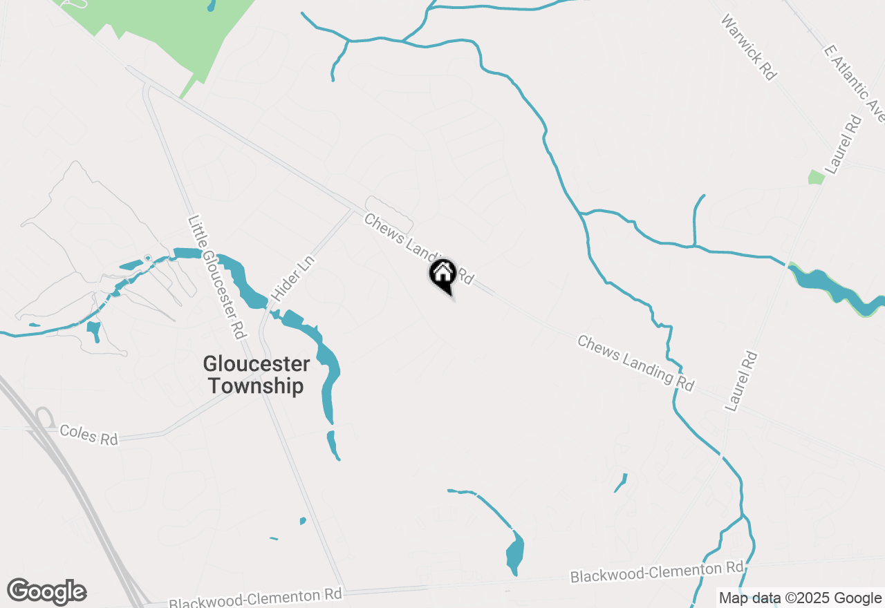 Map of 14 Silas Lane, Laurel Springs, NJ 08021