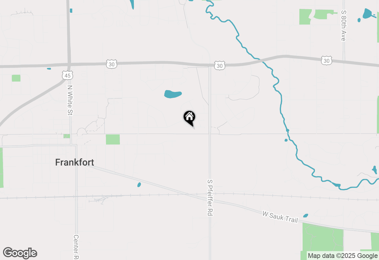 Map of 8905 Brown Drive, Frankfort, IL 60423
