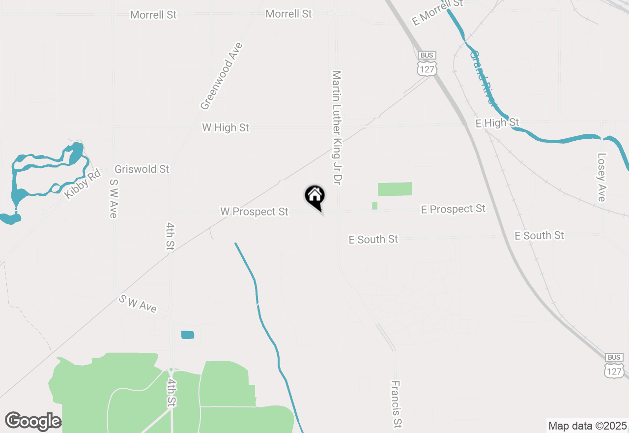 Map of 139 W Prospect Street, Jackson, MI 49203