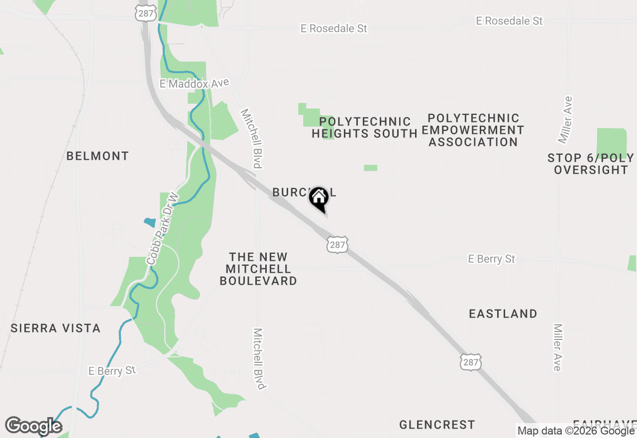 Map of 2900 Fitzhugh Avenue, Fort Worth, TX 76105