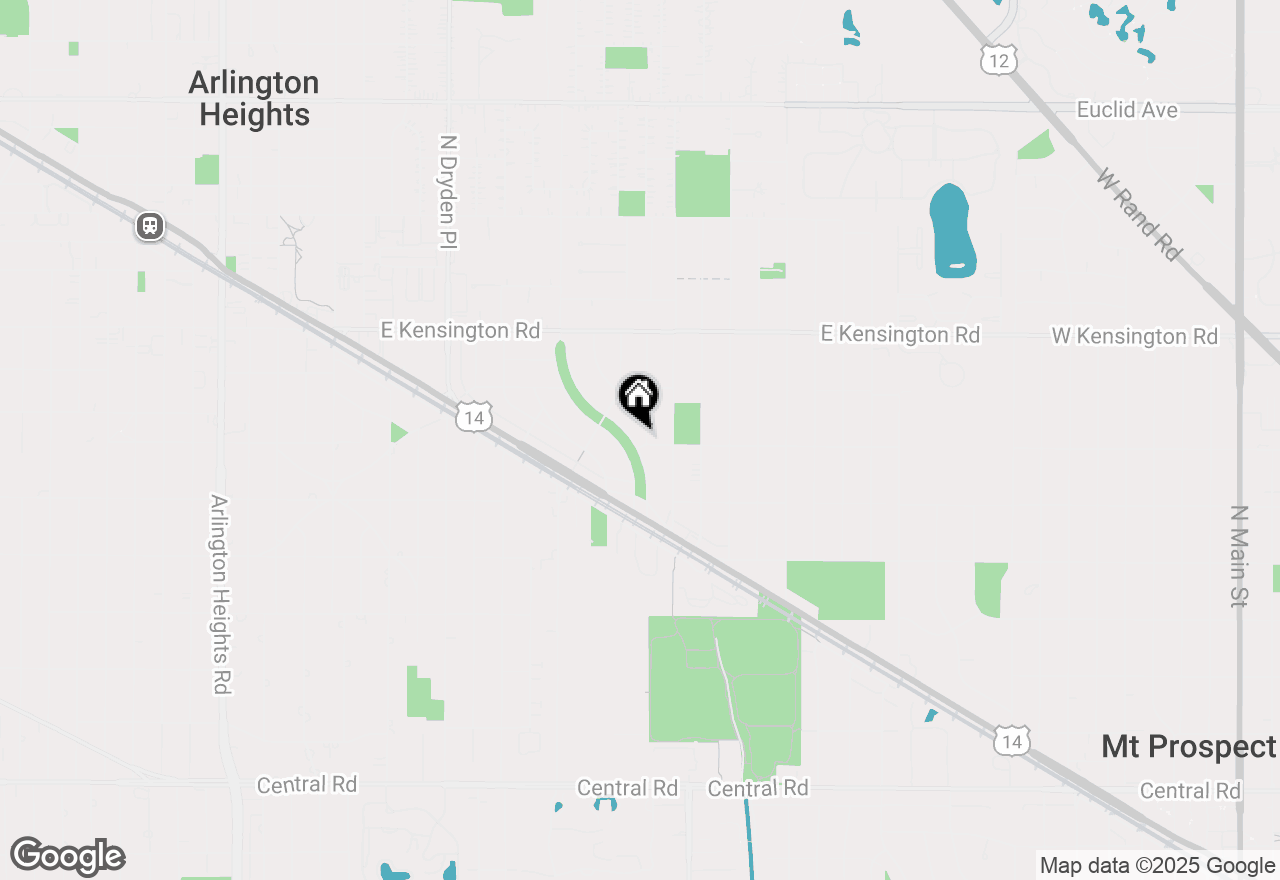 Map of 345 S Windsor Drive, Arlington Heights, IL 60004