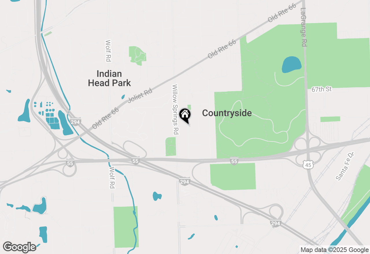 Map of 6904 Lorraine Drive, Countryside, IL 60525