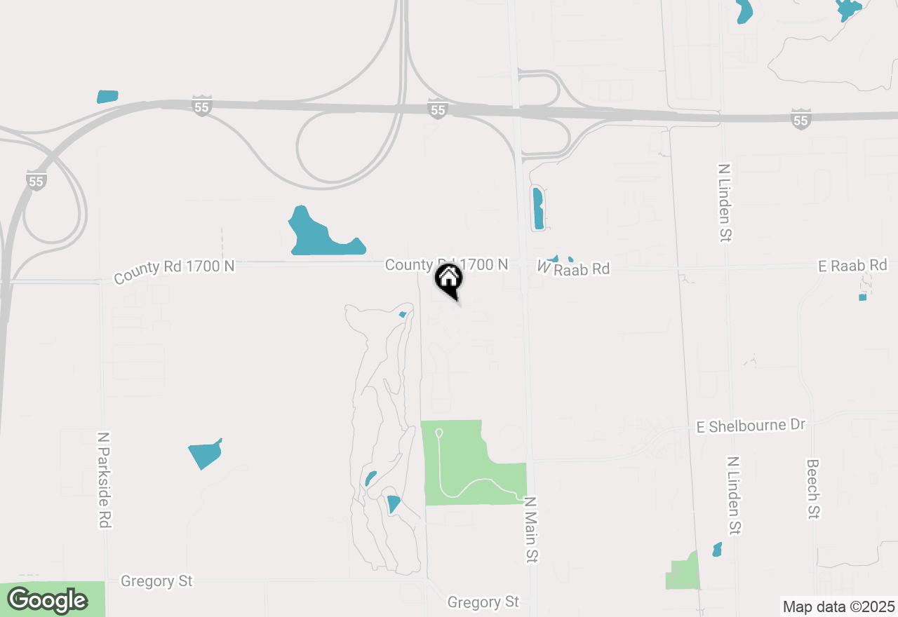 Map of 706 Golfcrest Road N #3, Normal, IL 61761