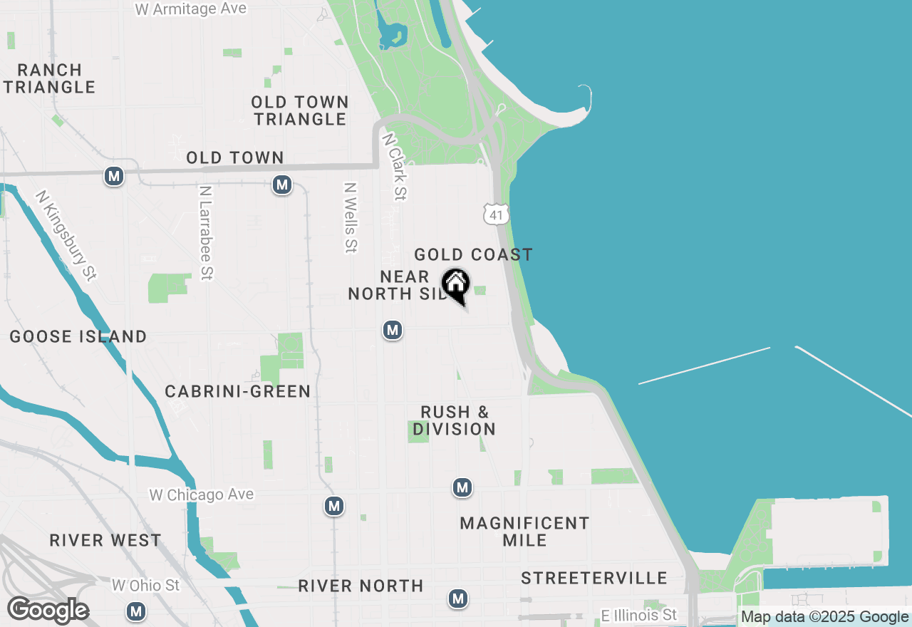 Map of 1 E Scott Street #409, Chicago, IL 60610