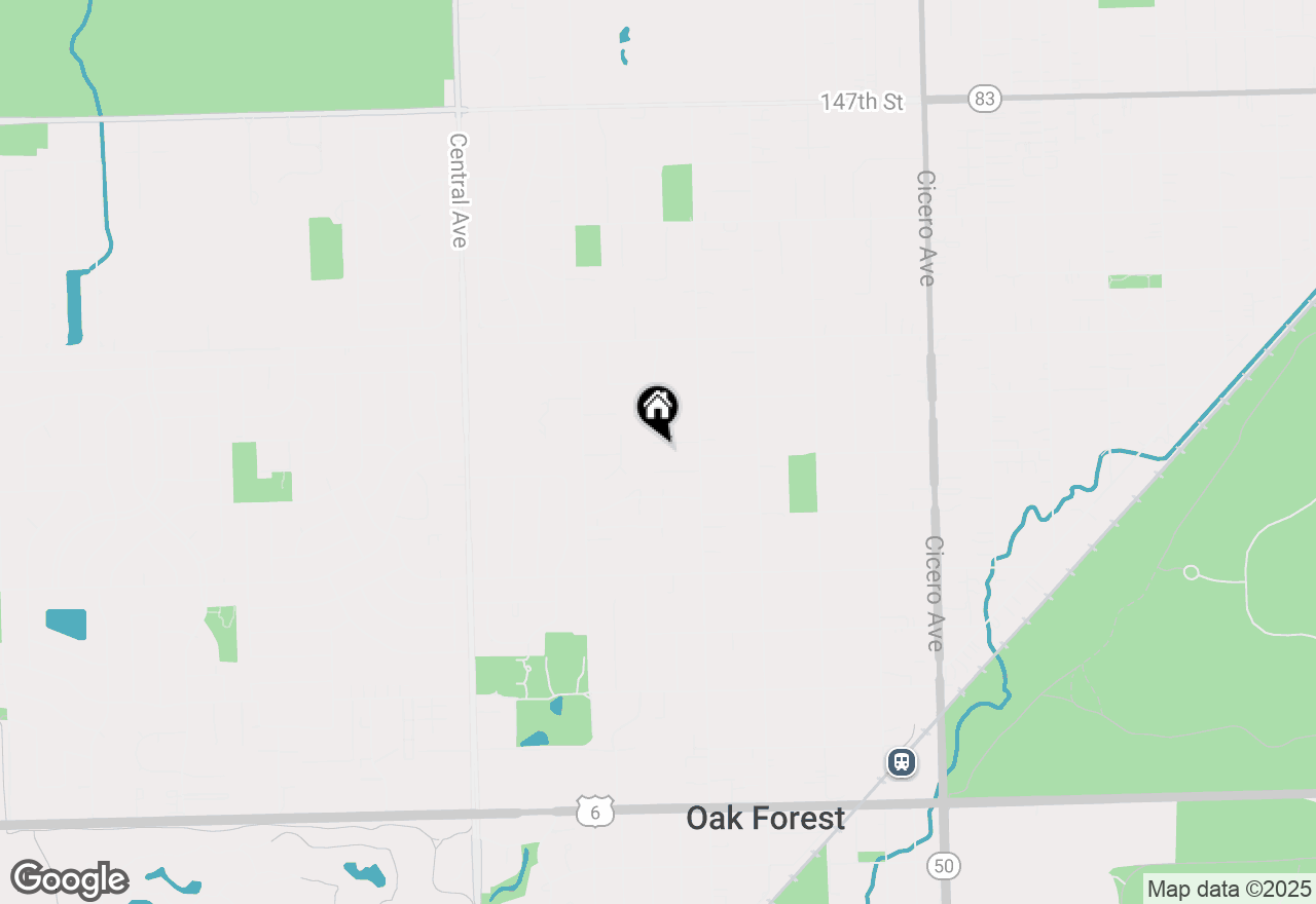 Map of 5231 Diane Court, Oak Forest, IL 60452