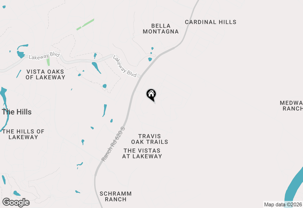 Map of 1107 Nw Big Bill Ct, Austin, TX 78734