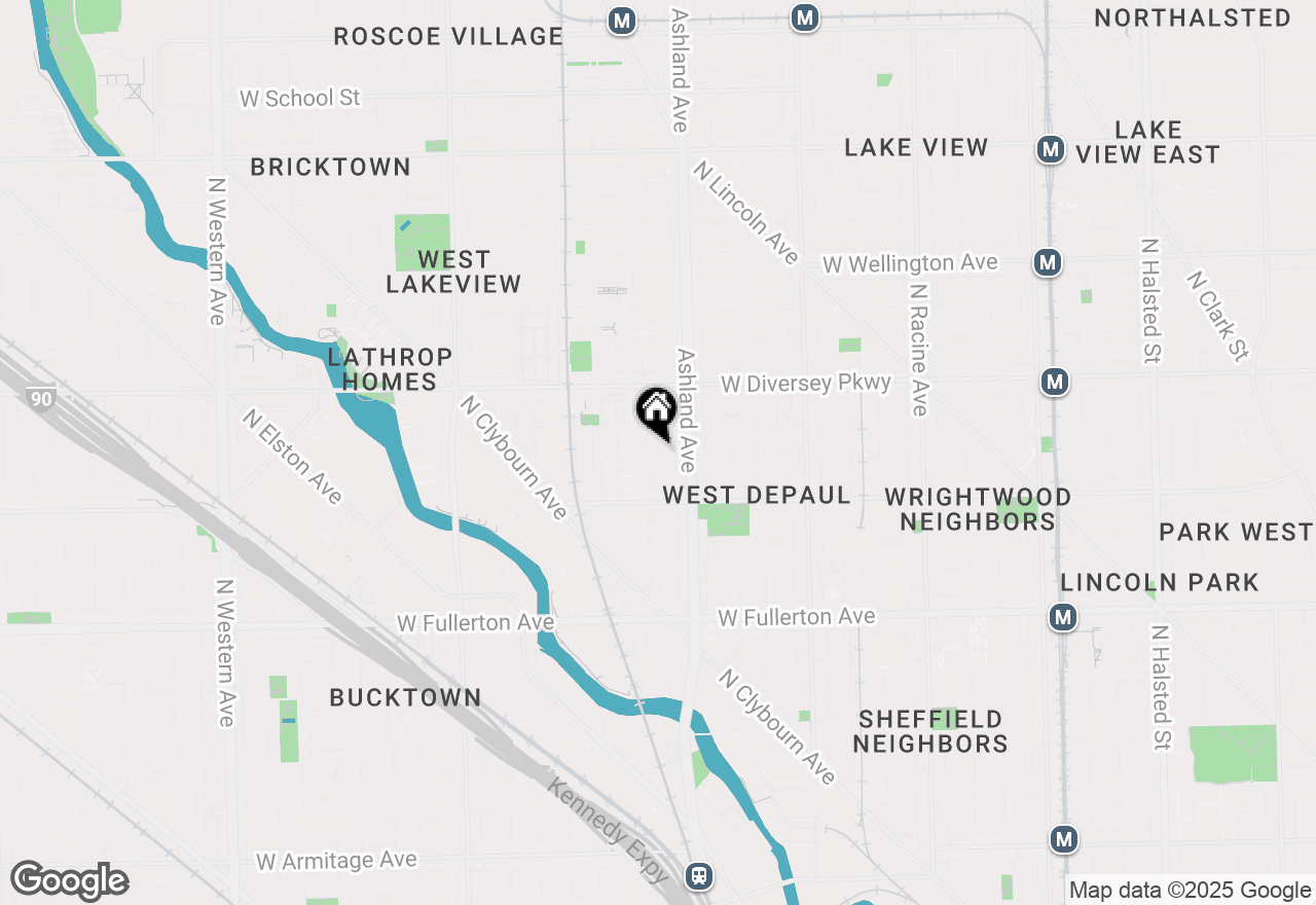 Map of 2652 N Marshfield Avenue #1F, Chicago, IL 60614