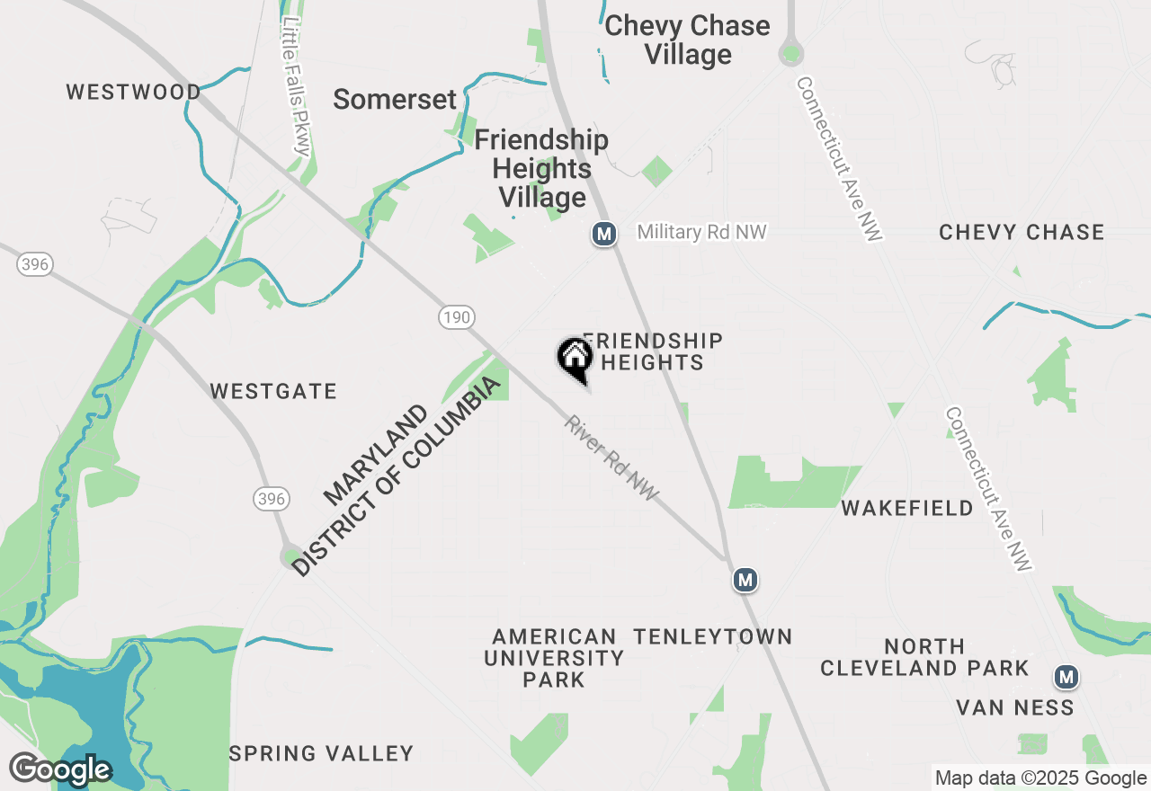 Map of 4423 Fessenden Street Nw, Washington, DC 20016