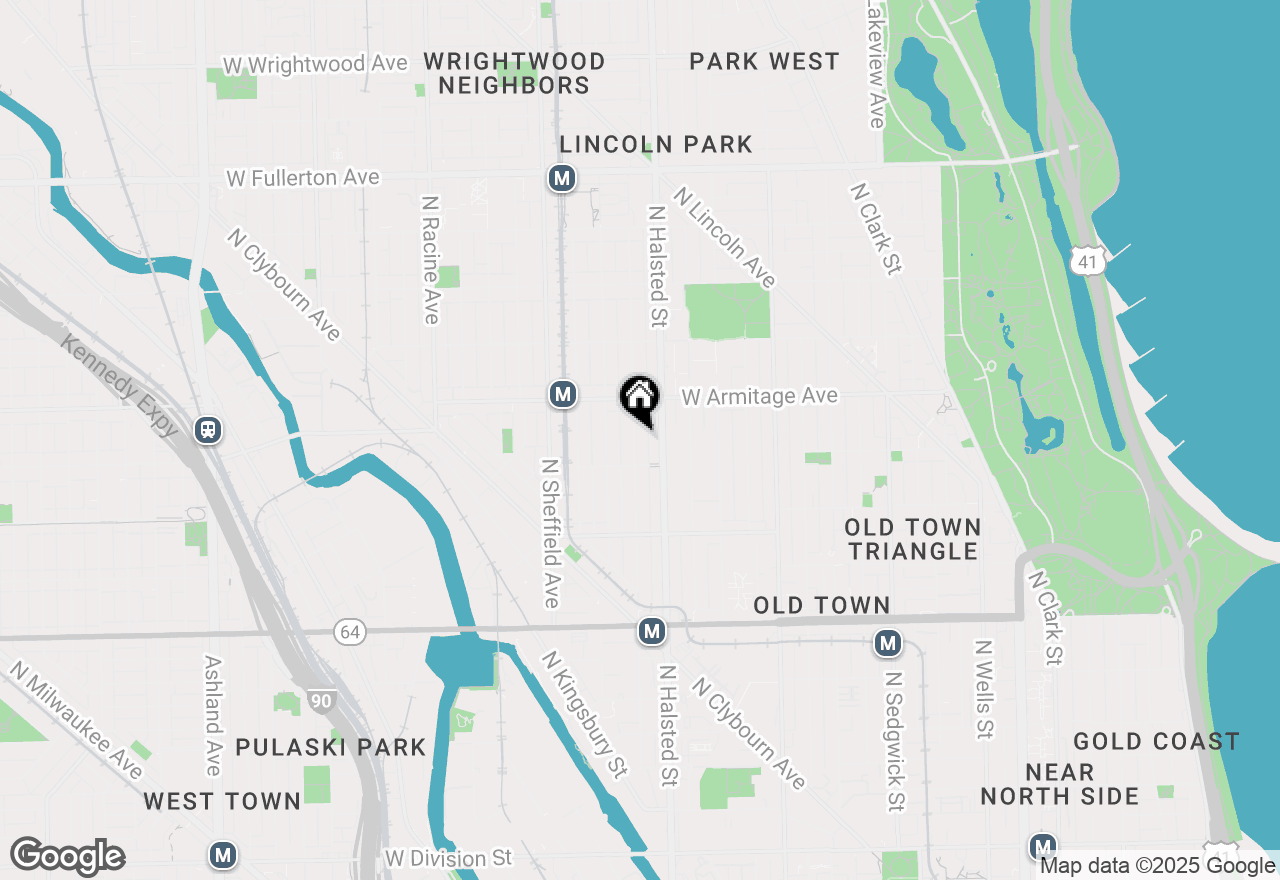 Map of 1927 N Dayton Street, Chicago, IL 60614