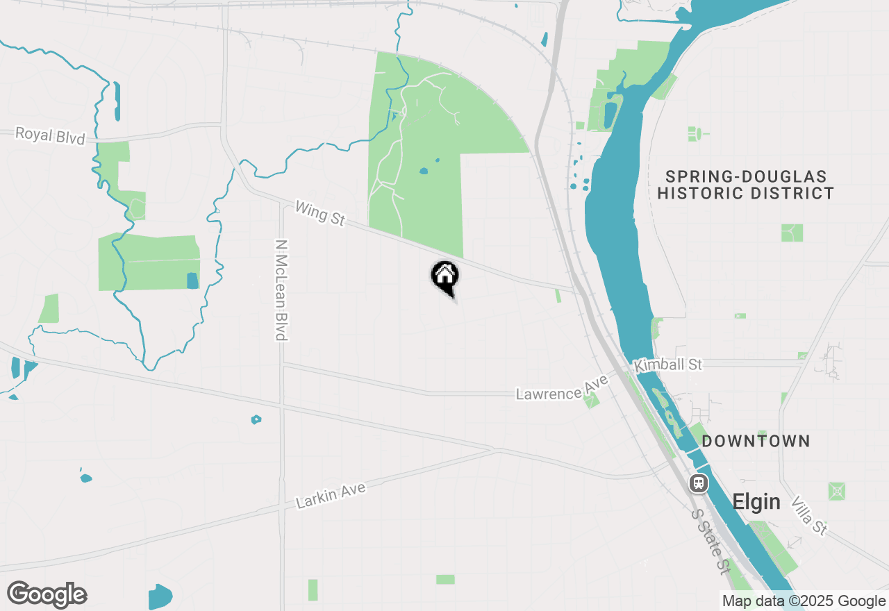 Map of 433 N Worth Avenue, Elgin, IL 60123