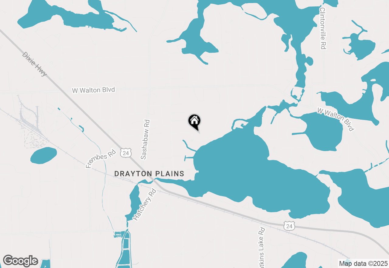 Map of 2973 Loon Lake Shores Road, Waterford, MI 48329