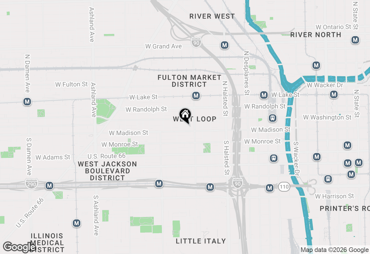 Map of 16 N Carpenter Street #4N, Chicago, IL 60607