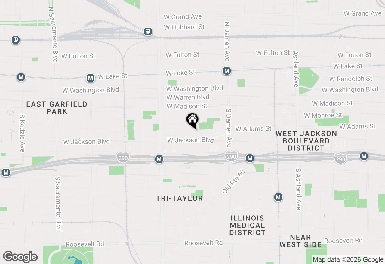 Map of 204 S Leavitt Street #302, Chicago, IL 60612