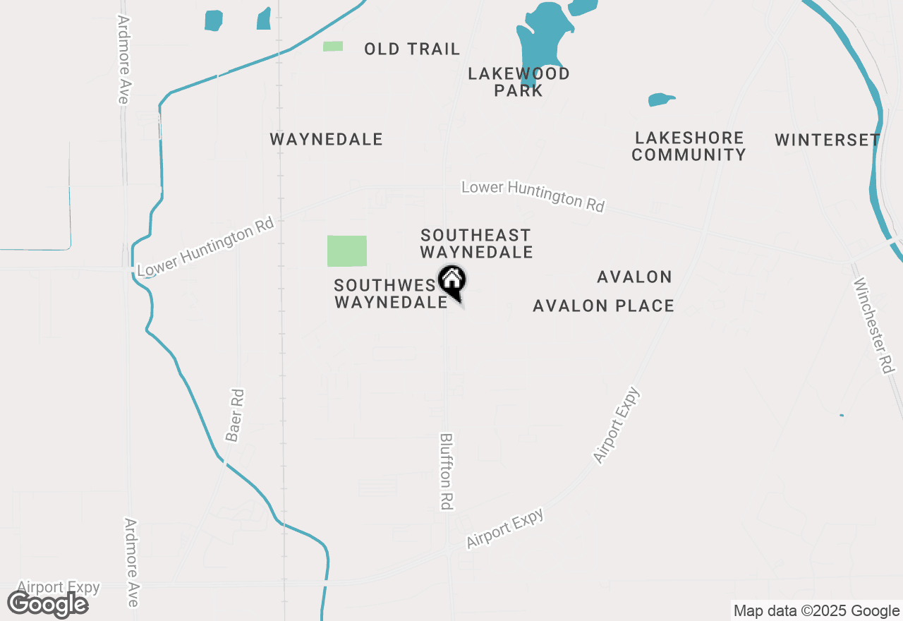 Map of 7319 Bluffton Road, Fort Wayne, IN 46809