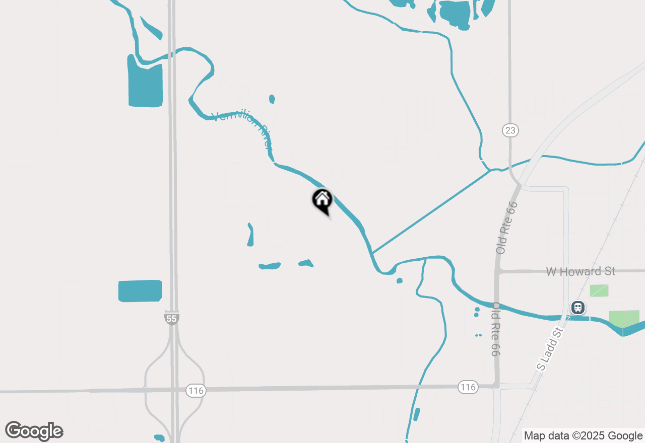 Map of 1612 W Bob O Link Drive, Pontiac, IL 61764