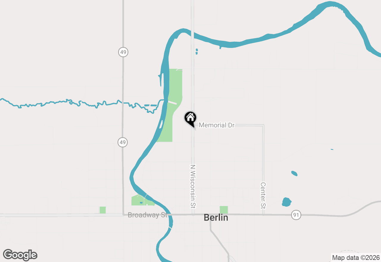 Map of 387 N Wisconsin Street, Berlin, WI 54923