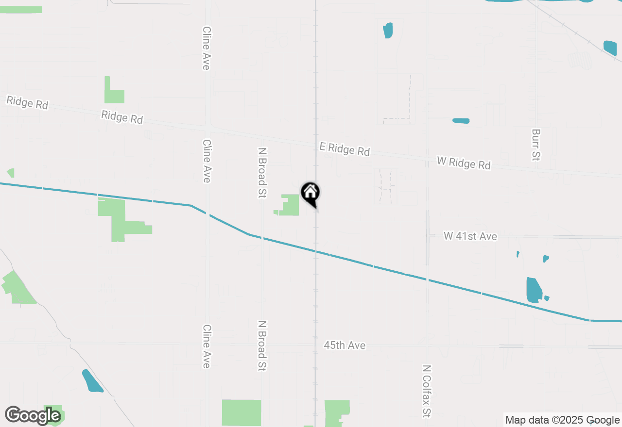 Map of 1349 N Indiana Street, Griffith, IN 46319