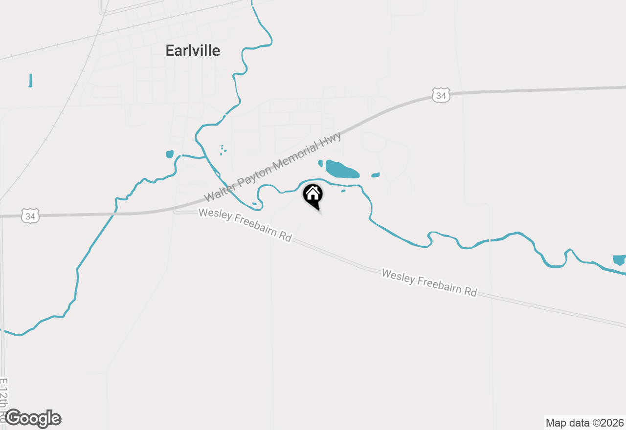 Map of 4444 E 1319th Road, Earlville, IL 60518