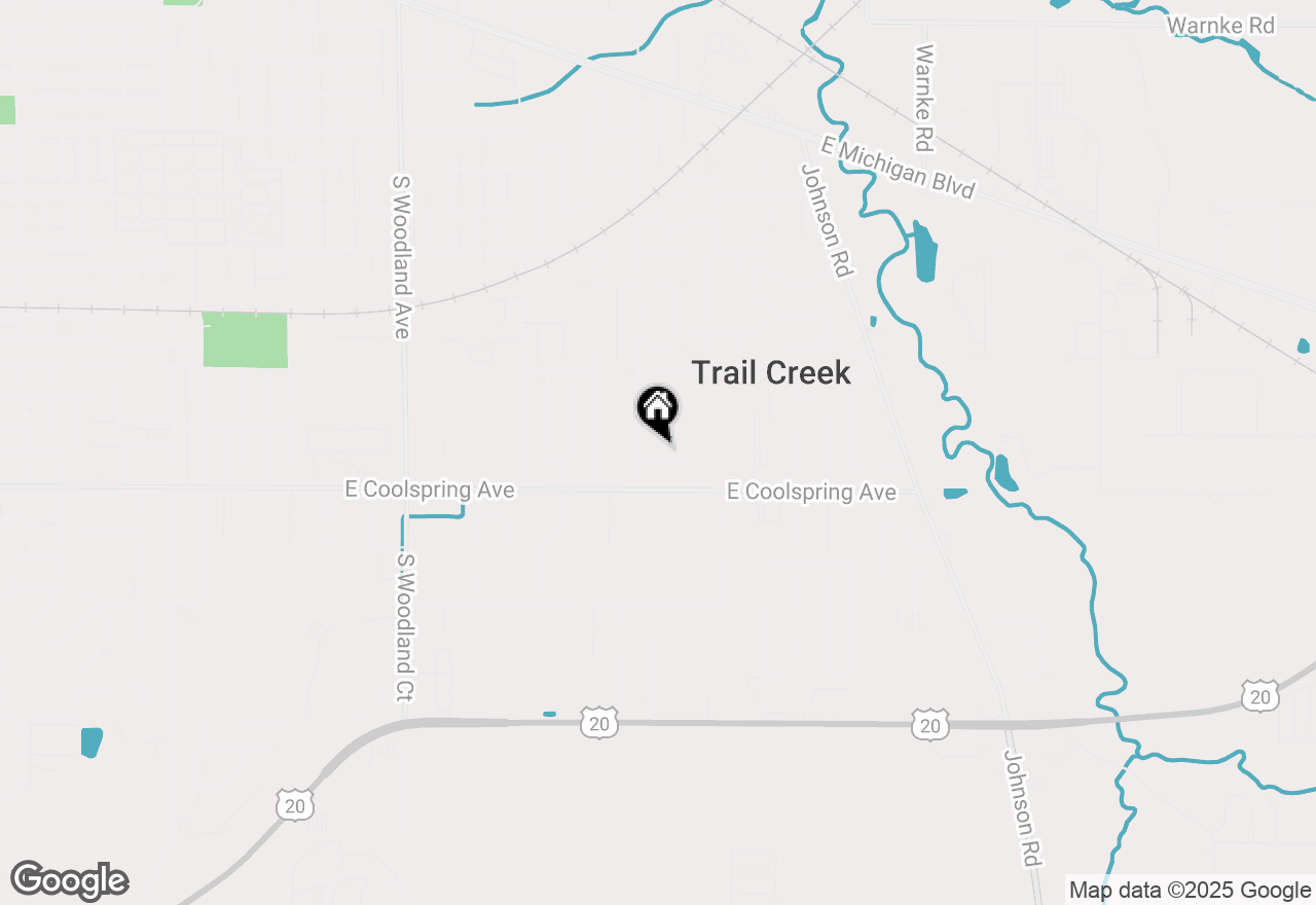 Map of 104 Brookdale Avenue, Trail Creek, IN 46360