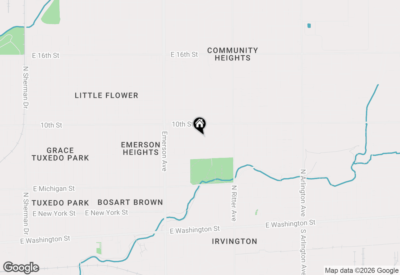 Map of 5317 E Saint Joseph Street, Indianapolis, IN 46219