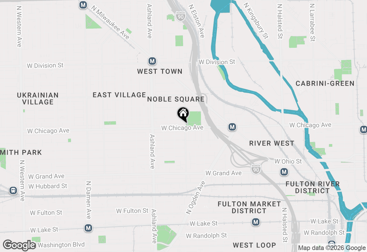 Map of 1400 W Chicago Avenue #3, Chicago, IL 60642