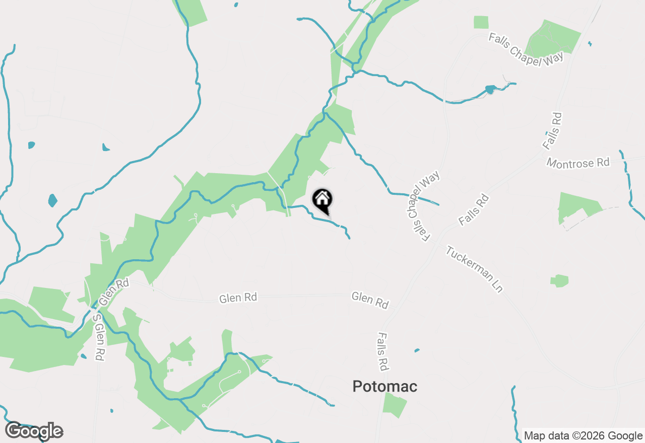 Map of 13 Trailridge Court, Potomac, MD 20854