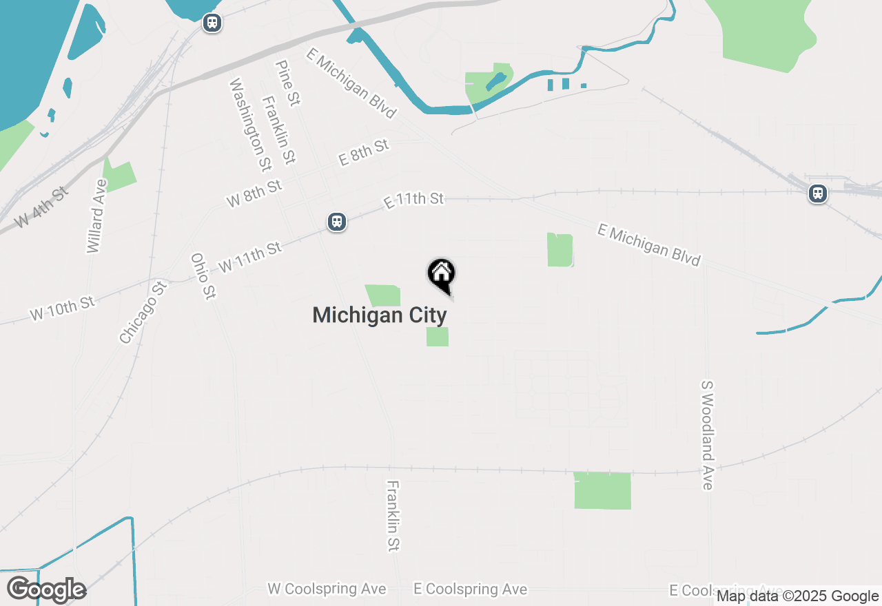 Map of 317 Madison Street, Michigan City, IN 46360