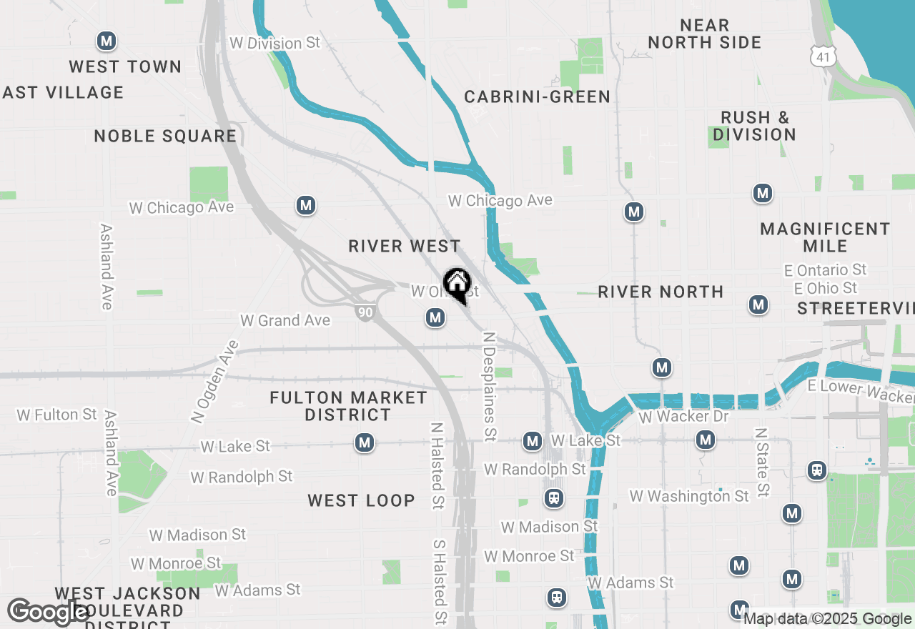 Map of 710 W Grand Avenue #205, Chicago, IL 60654