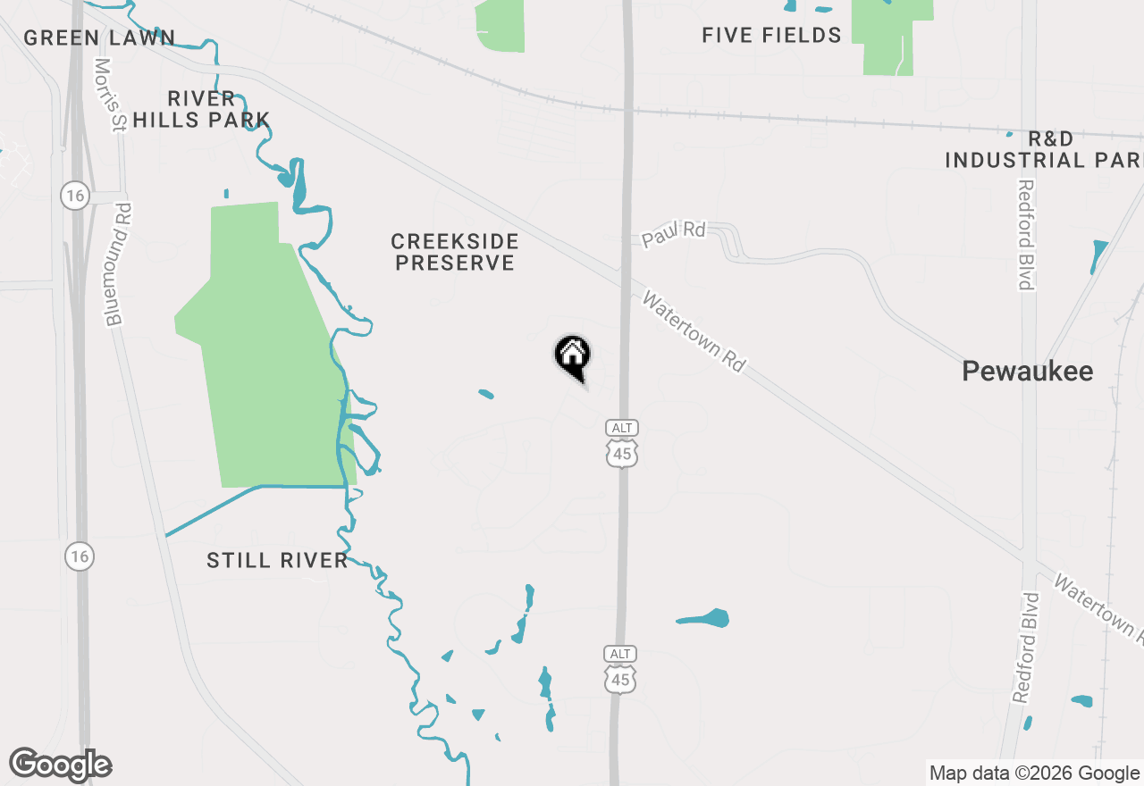 Map of N24W24050 Brandon Oaks Dr #A, Pewaukee, WI 53072