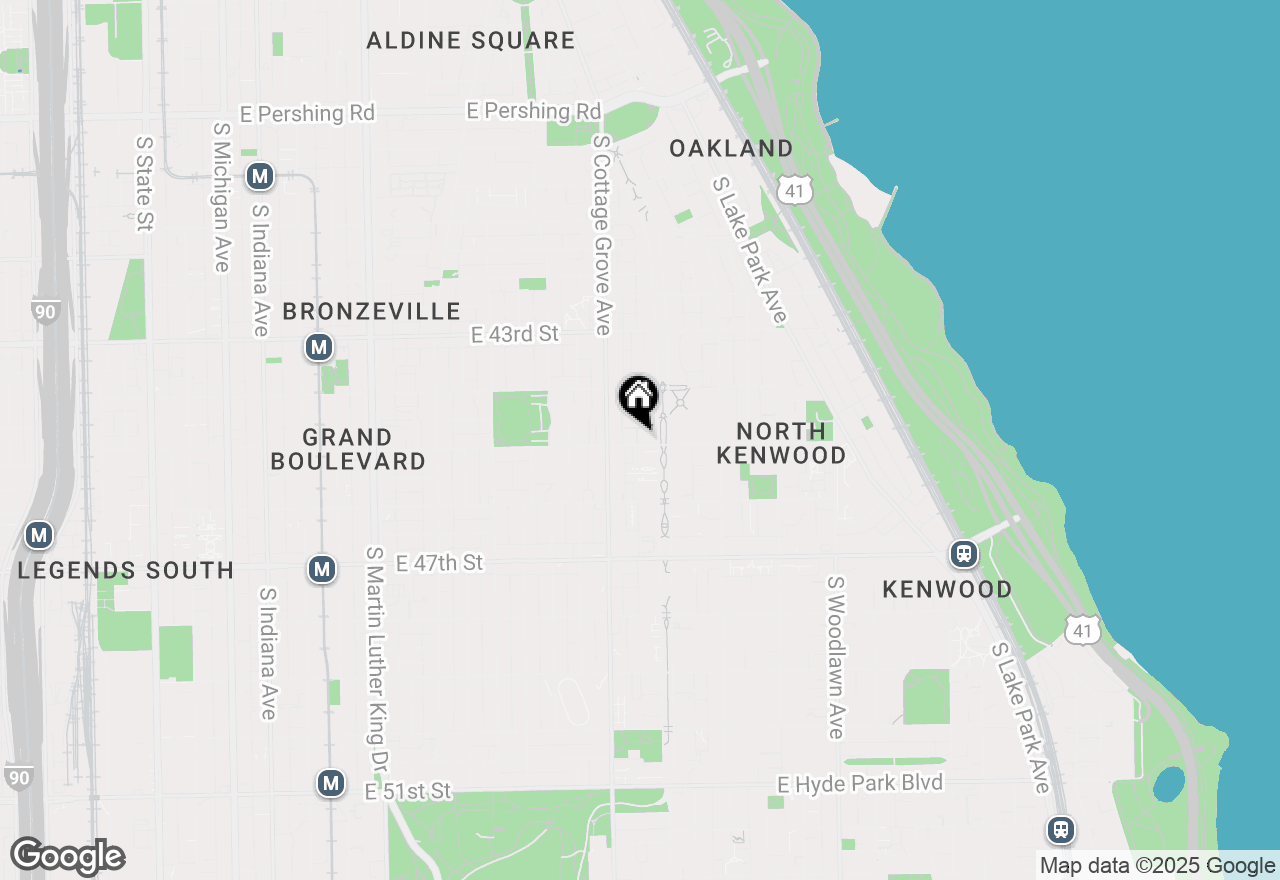 Map of 834 E 45th Street, Chicago, IL 60653