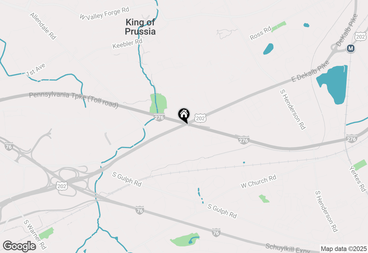 Map of 501 W Dekalb Pike, King Of Prussia, PA 19406