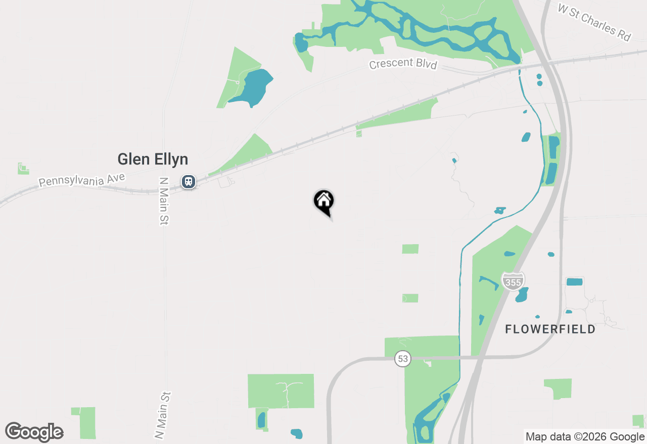 Map of 394 Bryant Avenue, Glen Ellyn, IL 60137