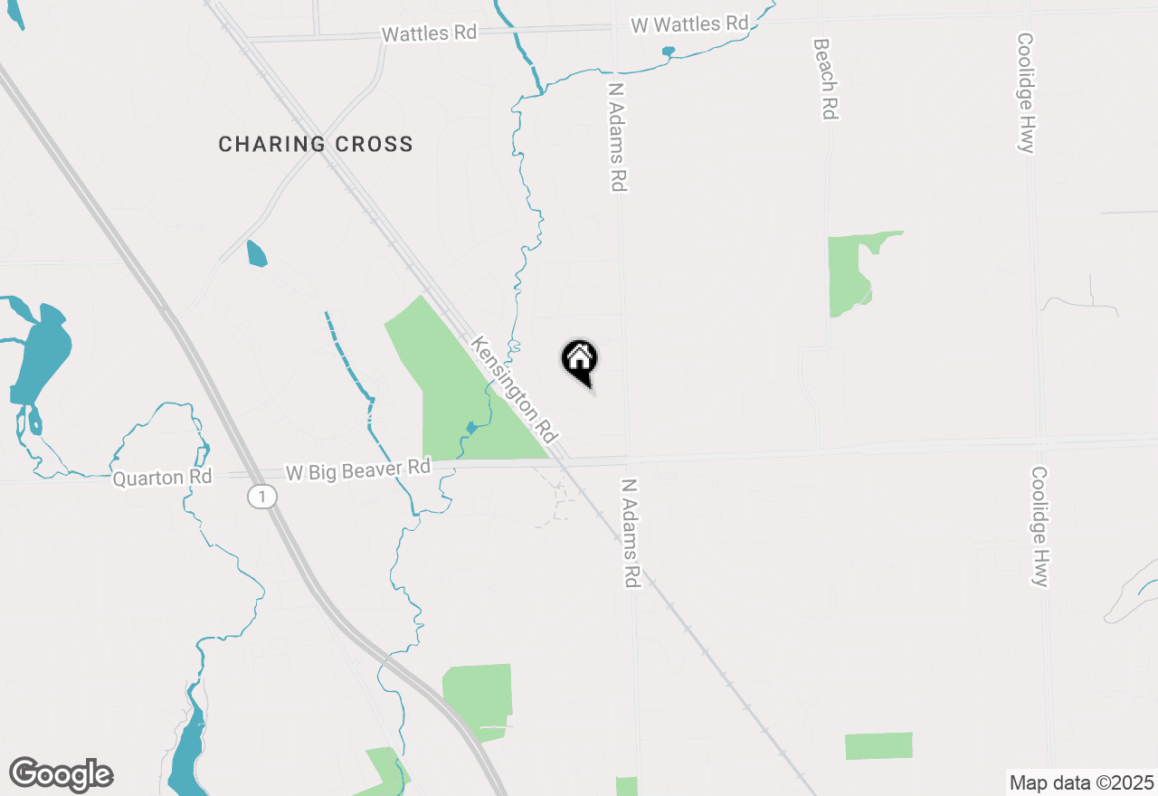 Map of 777 Kensington Lane, Bloomfield Hills, MI 48304