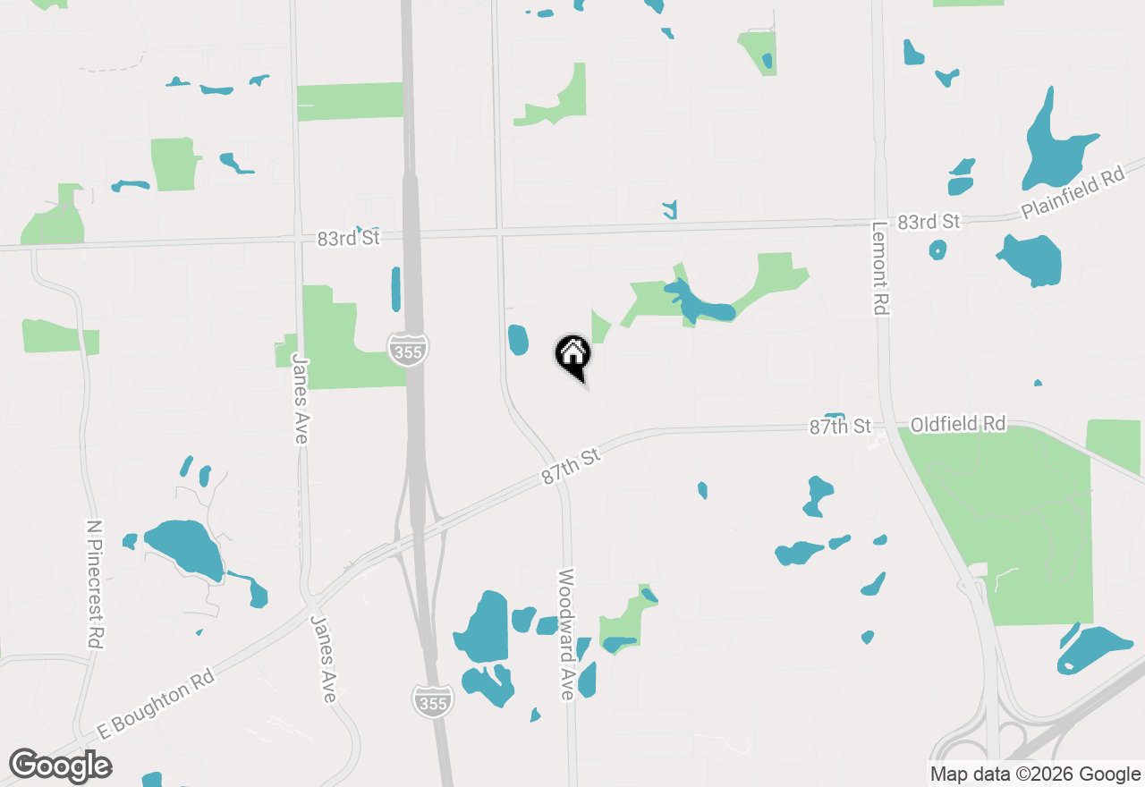 Map of 8551 Sperry Court, Woodridge, IL 60517