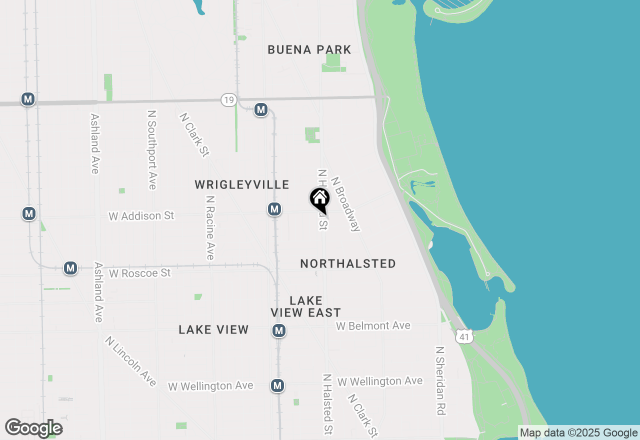 Map of 3544 N Halsted Street #1F, Chicago, IL 60657