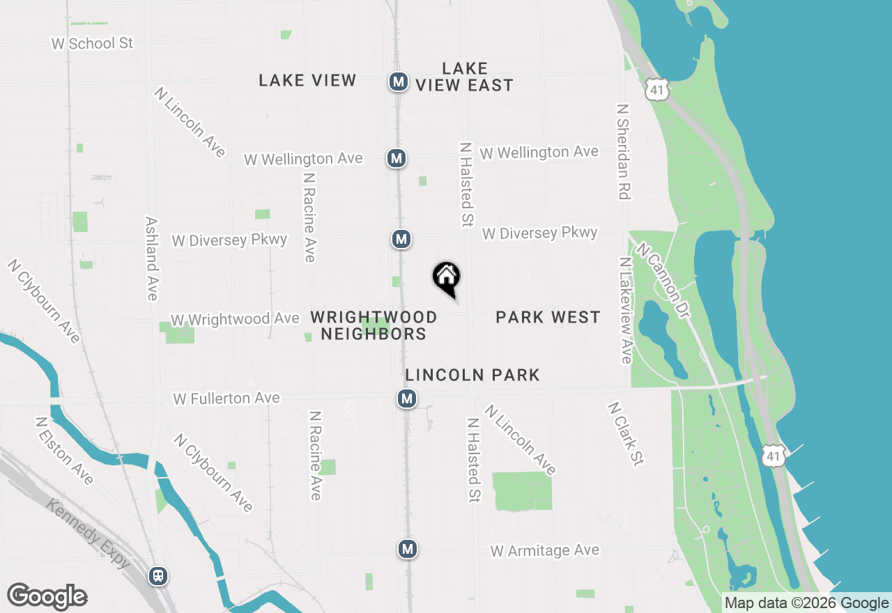 Map of 2608 N Dayton Street #2S, Chicago, IL 60614