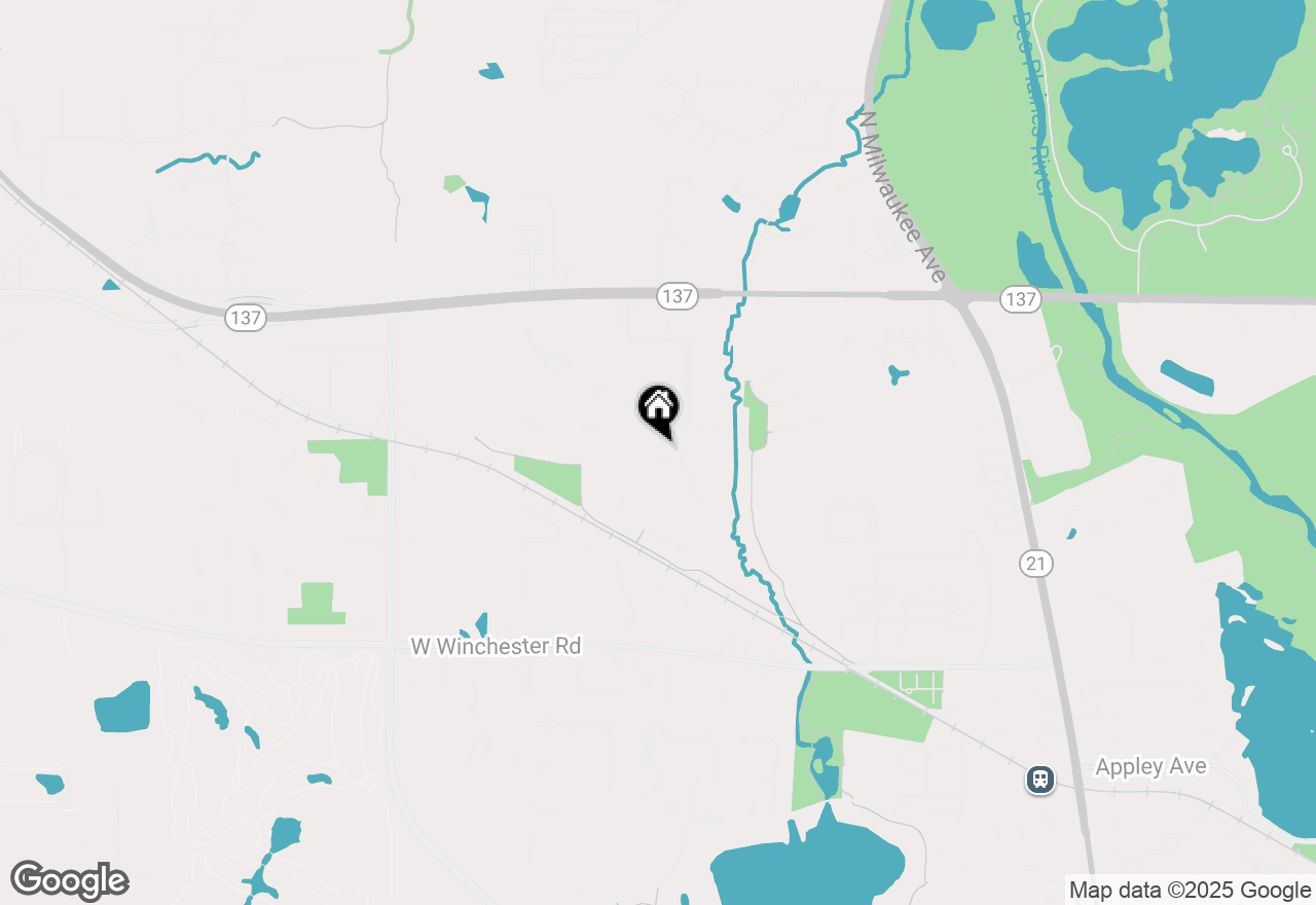 Map of 1108 New Castle Drive, Libertyville, IL 60048