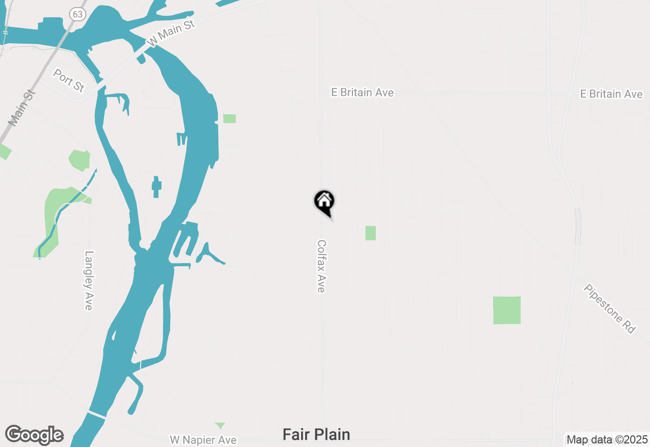 Map of 955 Colfax Avenue, Benton Harbor, MI 49022