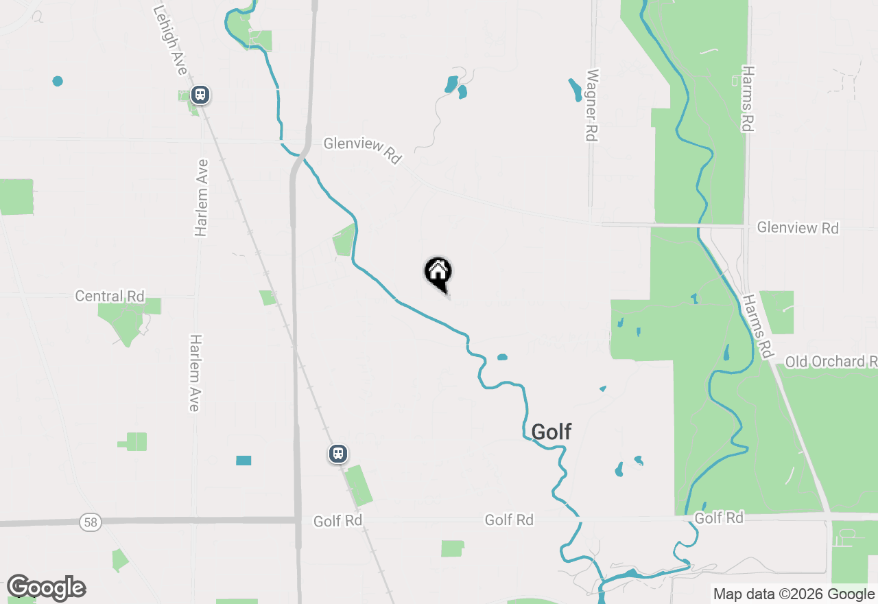 Map of 600 Glendale Drive, Glenview, IL 60025