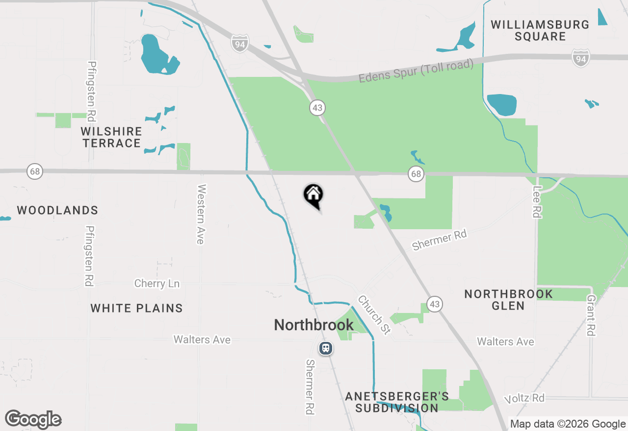 Map of 1954 Redwood Lane, Northbrook, IL 60062