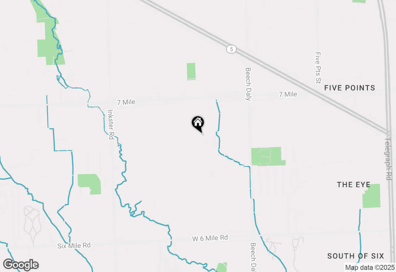 Map of 17174 Garfield, Redford, MI 48240