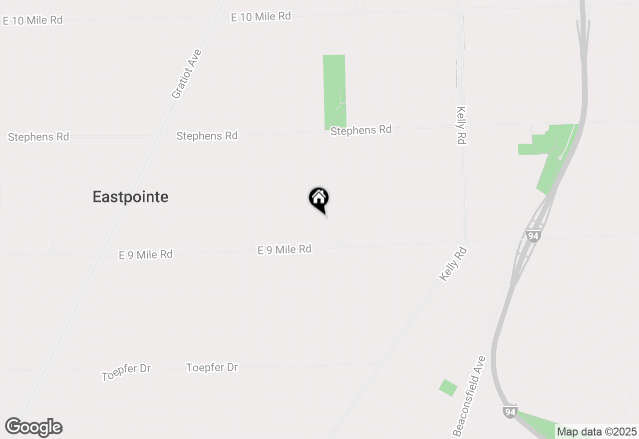 Map of 22825 Brittany Avenue, Eastpointe, MI 48021